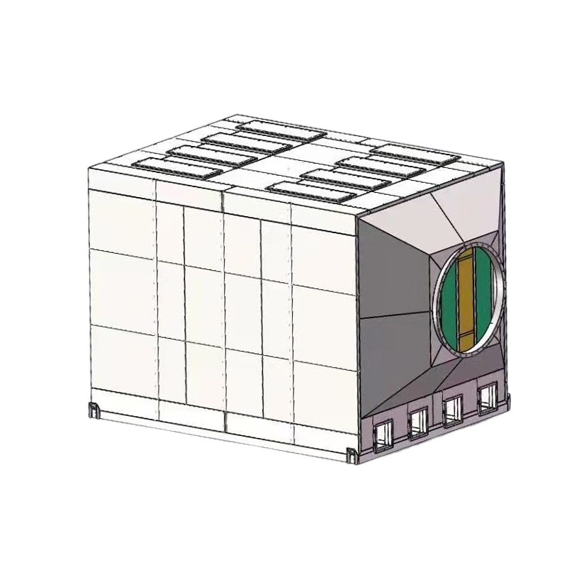 Topplasting og sideavlastningsstruktur 304 aktivert karbon adsorpsjonsboks i rustfritt stål