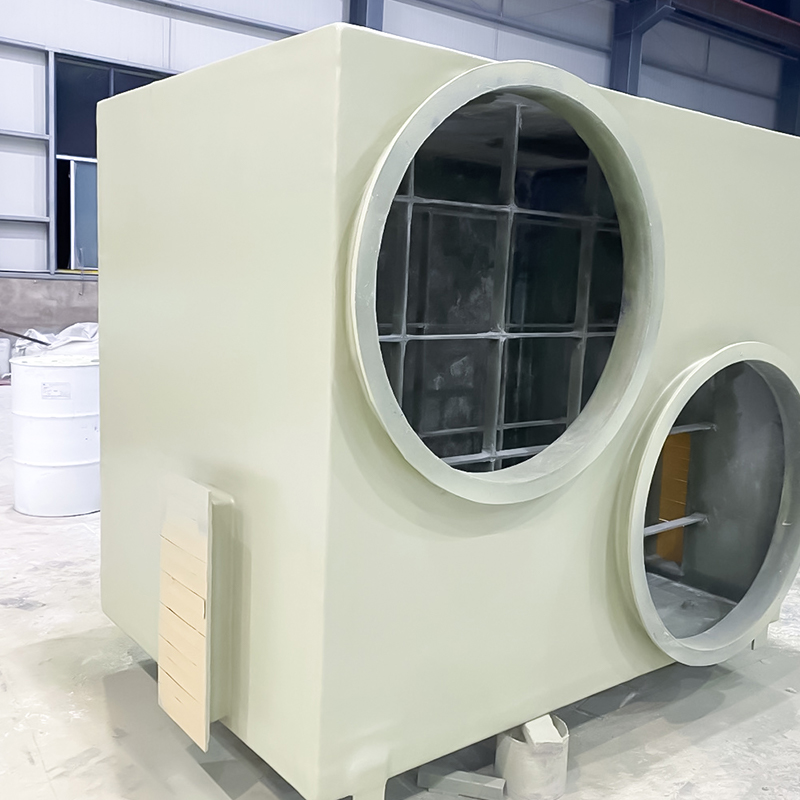 Adsorpsjonsboks for aktivert karbon i glassfiber