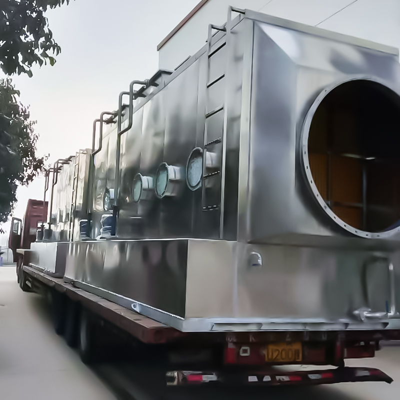 304 rustfritt stål horisontalt scrubbertårn